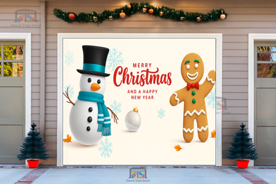 Frosty & Ginger’s Holiday Cheer – Christmas Garage Door Cover