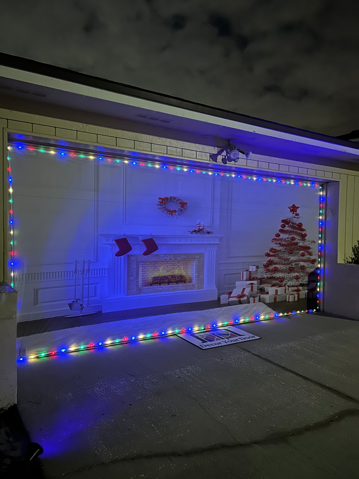 LED Strip Light Garage Door Cover – Smart Built-In Options