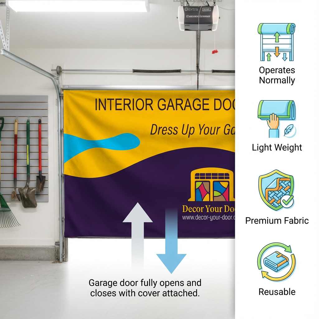 Chroma Studio Green Interior Garage Door Cover 18'ft W x 8'ft H Chroma Studio Green Interior Garage Door Cover 18'ft W x 8'ft H