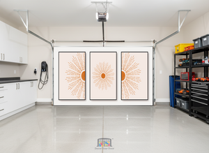 Golden Sunburst Calm – Interior Garage Door Cover