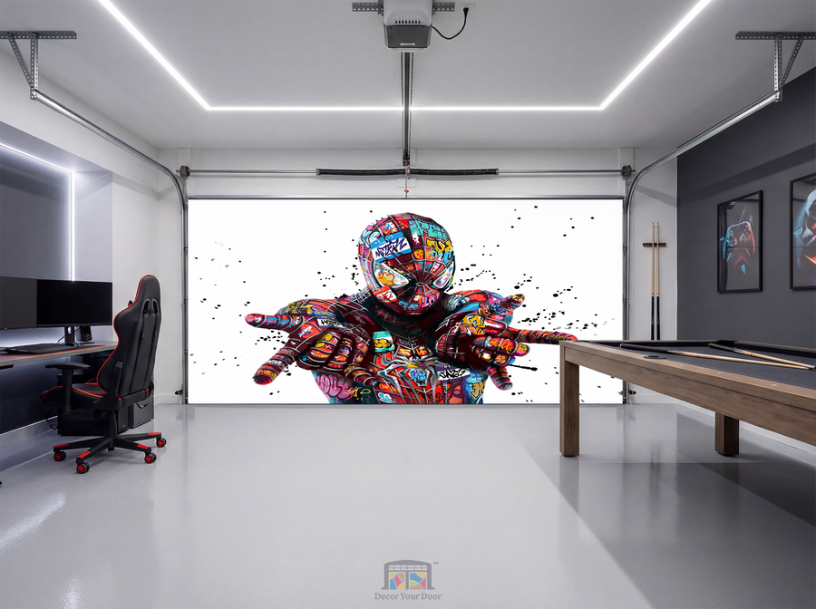 Graffiti Web Hero – Interior Garage Door Cover