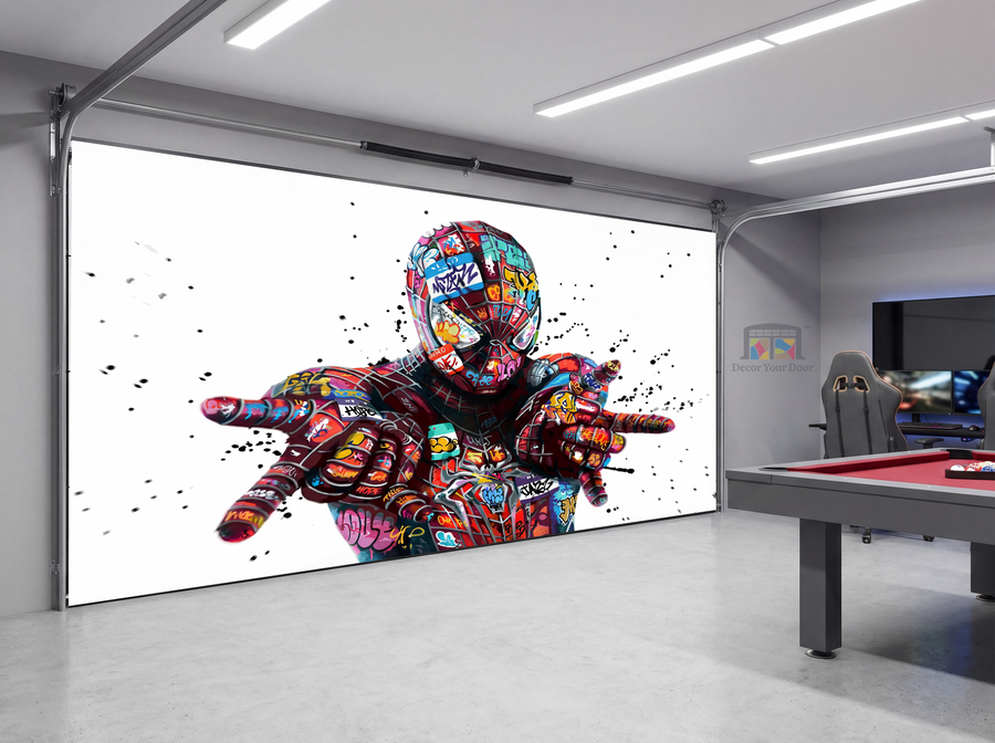 Graffiti Web Hero – Interior Garage Door Cover