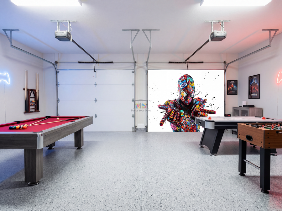 Graffiti Web Hero – Interior Garage Door Cover
