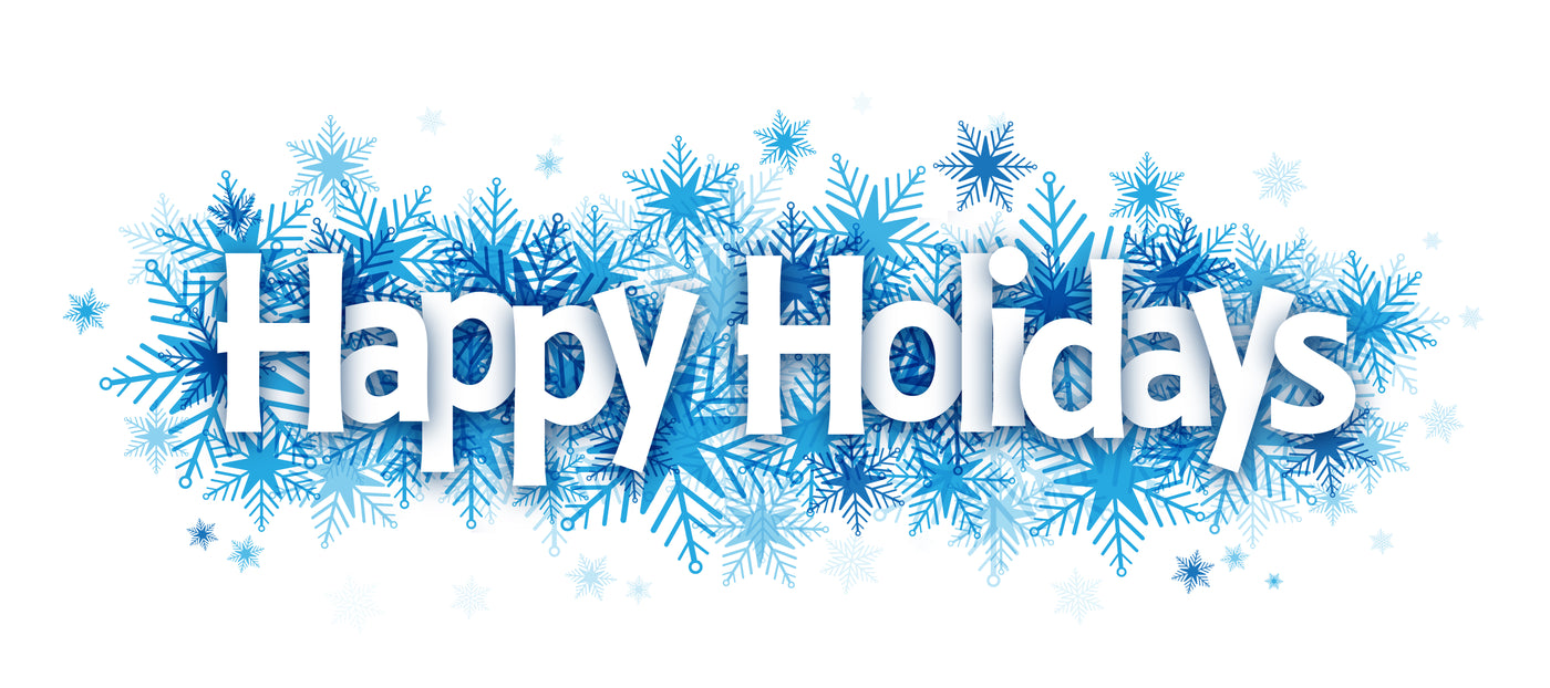 Happy Holidays with Snowflake Garage Door Cover Banner Wrap