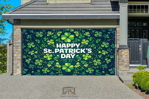 Happy Shamrock St. Patrick’s - Garage Door Cover