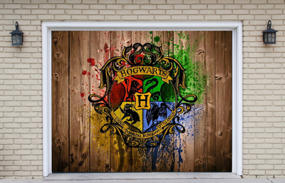 Harry Potter Hogwarts Garage Door Cover Wrap Banner