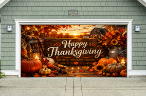 Harvest Glow Thanksgiving Garage Door Cover