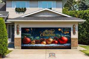 Holiday Sparkle – Christmas Garage Door Cover