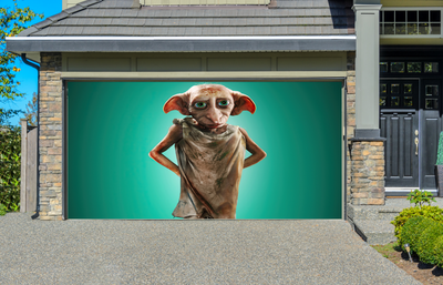 House Elf Dobby From Harry Potter Garage Door Cover Wrap Banner