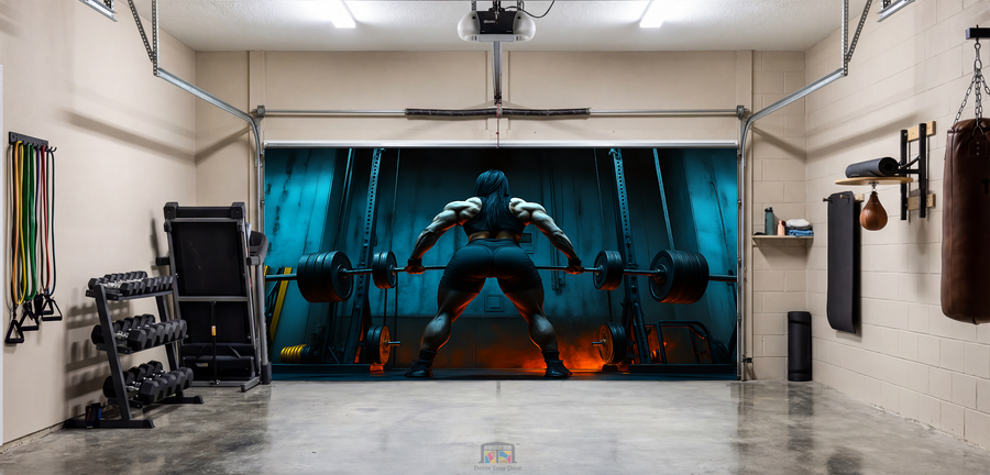 Iron Focus – Motivation Interior Garage Door Cover