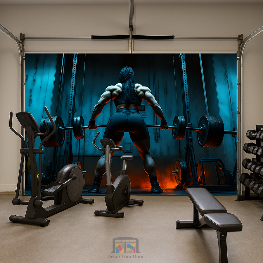 Iron Focus – Motivation Interior Garage Door Cover
