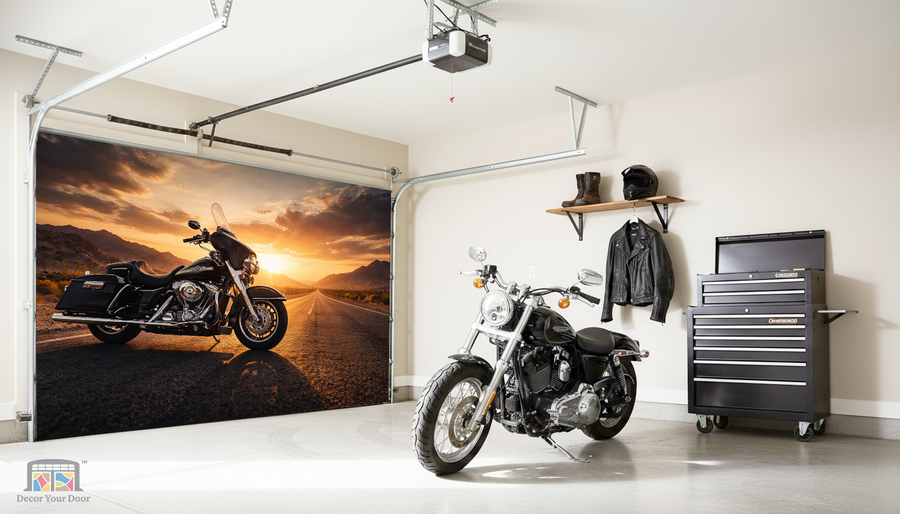 Iron Freedom Rider – Interior Garage Door Cover