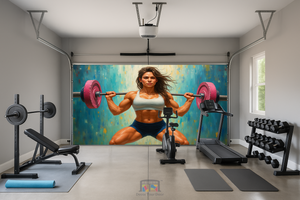 Iron Goddess – Motivation Interior Garage Door Cover