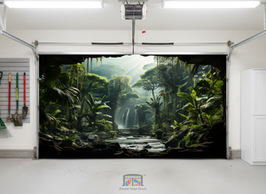 Jungle Falls View – Interior Garage Door Cover