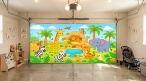 Jungle Friends Adventure – Interior Garage Door Cover