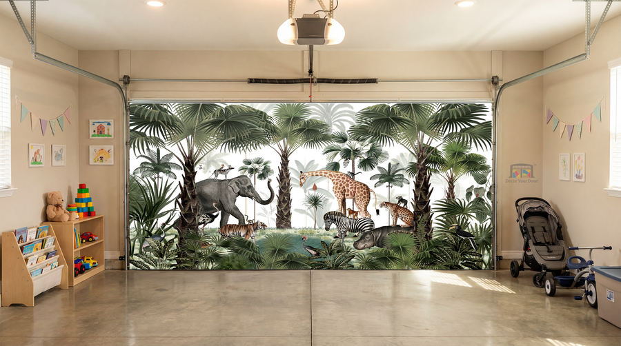 Jungle Gatherings – Interior Garage Door Cover