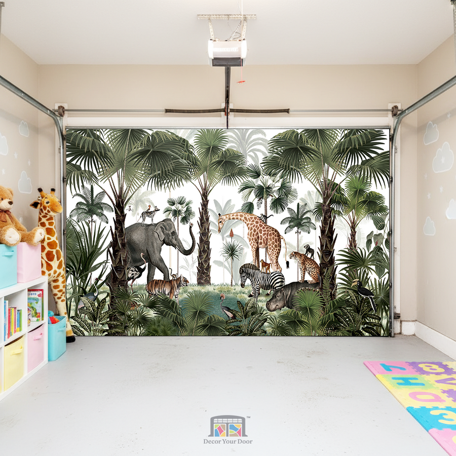 Jungle Gatherings – Interior Garage Door Cover