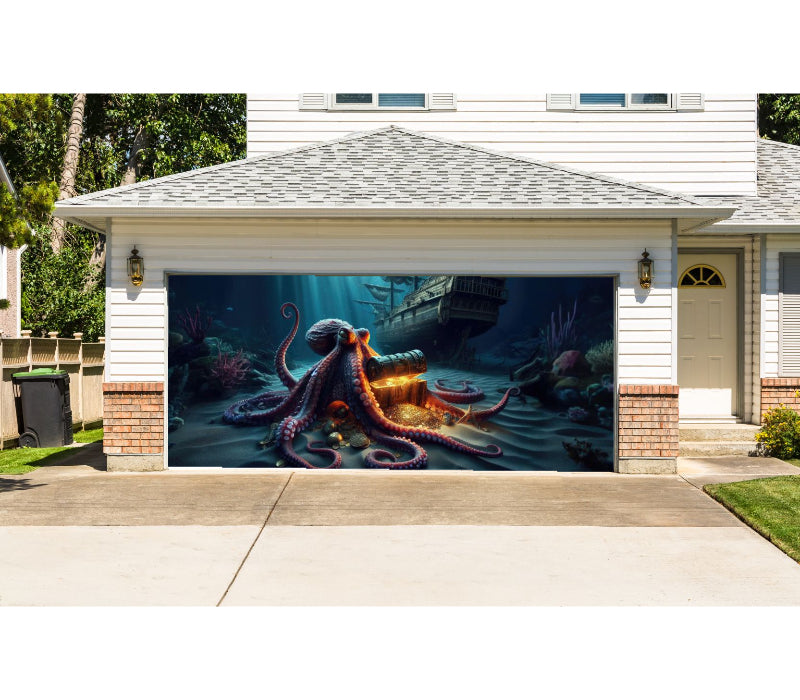 Custom Double Garage Door Cover