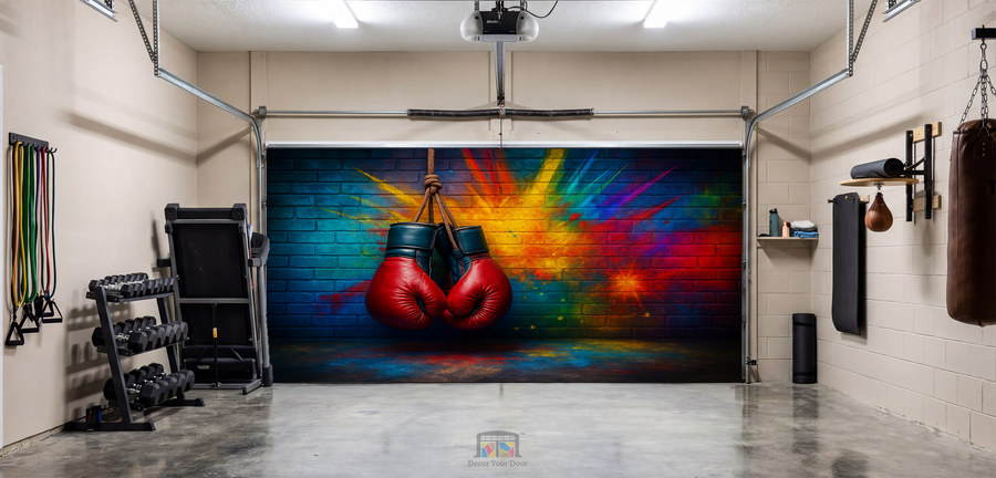 Knockout Spirit Wall – Motivation Garage Door Cover