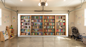 Little Reader’s Library – Interior Garage Door Cover