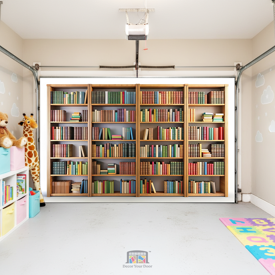 Little Reader’s Library – Interior Garage Door Cover