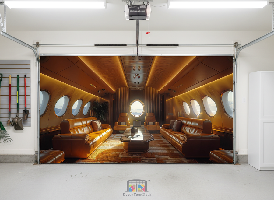 Luxe Jet Lounge – Interior Garage Door Cover