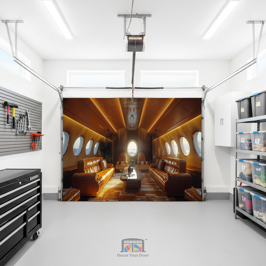 Luxe Jet Lounge – Interior Garage Door Cover