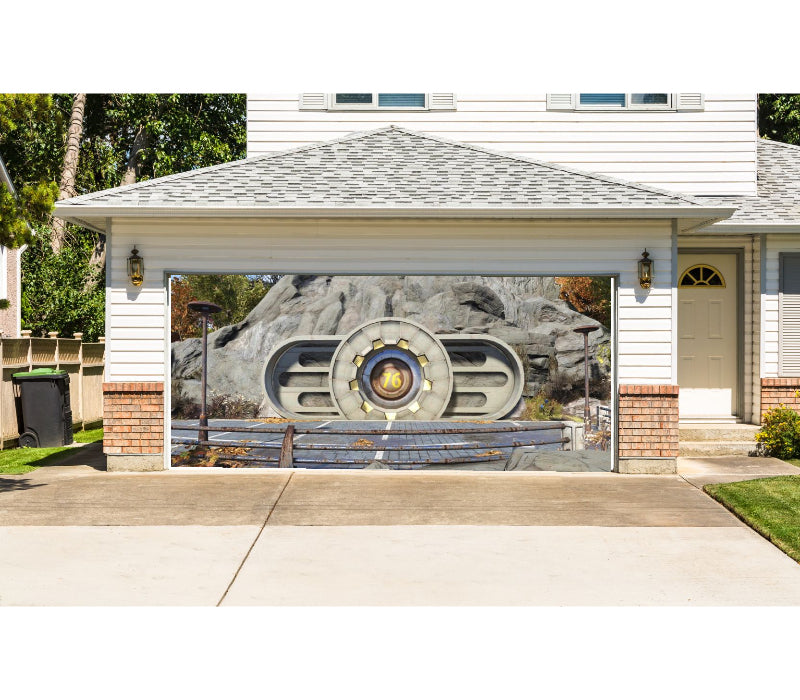 Custom Double Garage Door Cover