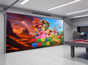 Mario Bros Epic Worlds Clash – Interior Garage Door Cover