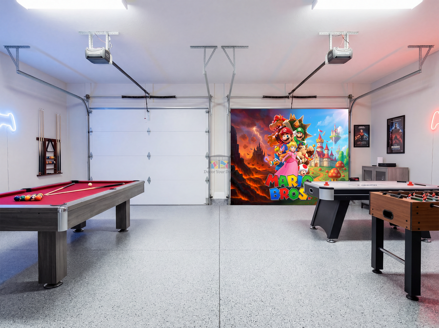 Mario Bros Epic Worlds Clash – Interior Garage Door Cover
