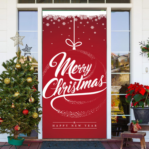 Feliz Navidad Feliz Año Nuevo Portada de la puerta delantera