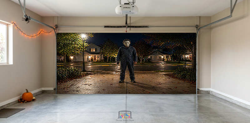 Midnight Watcher – Halloween Interior Garage Door Cover