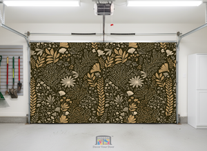 Midnight Bloom – Interior Garage Door Cover