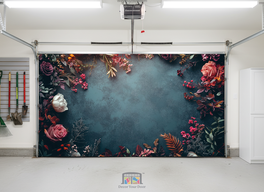 Midnight Rose Frame – Interior Garage Door Cover
