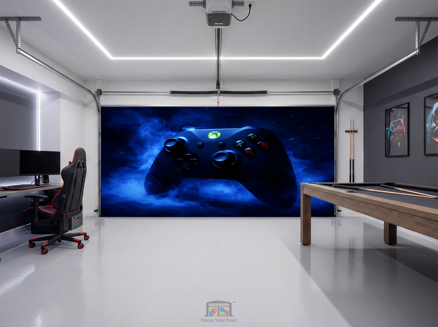 Midnight Xbox Controller Aura – Interior Garage Door Cover