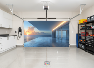 Modern Ocean Edge – Interior Garage Door Cover