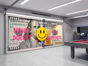 Money Doesn’t Buy Happiness – Interior Garage Door Cover