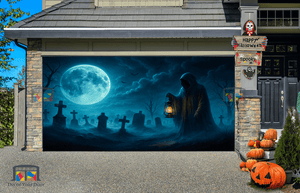 Reaper a la luz de la luna - Cubierta para puerta de garaje