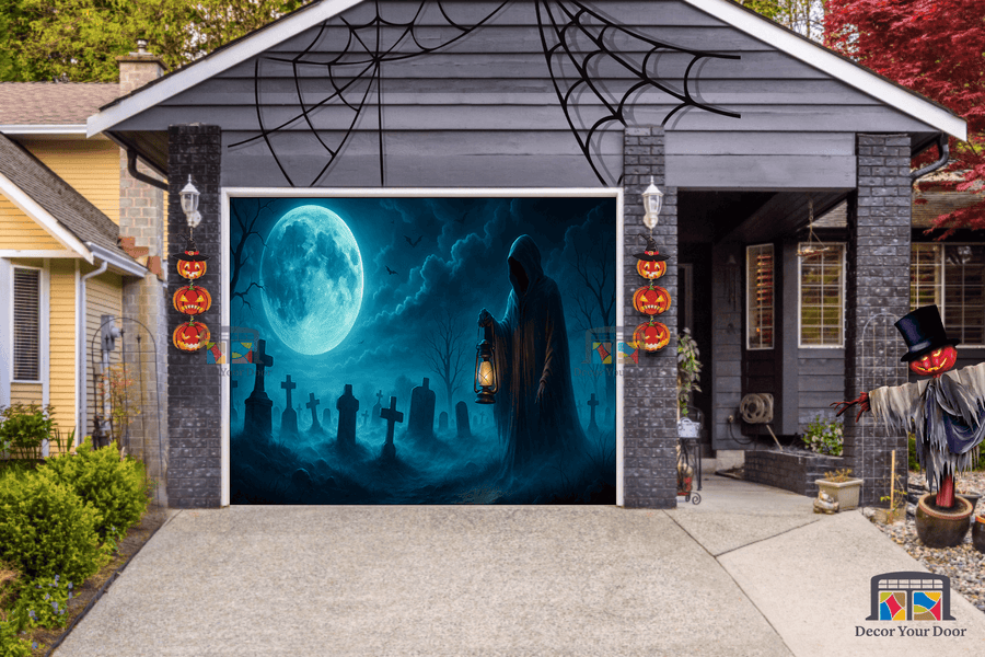 Reaper a la luz de la luna - Cubierta para puerta de garaje