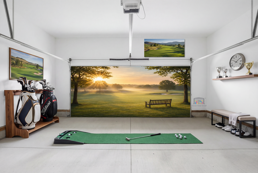 Morning Fairway Focus – Interior Garage Door Cover