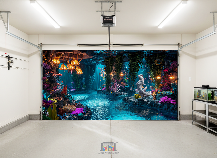 Mystic Reef Sanctuary – Interior Garage Door Cover