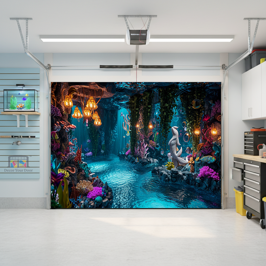 Mystic Reef Sanctuary – Interior Garage Door Cover