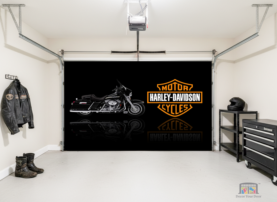 Night Rider – Harley Interior Garage Door Cover