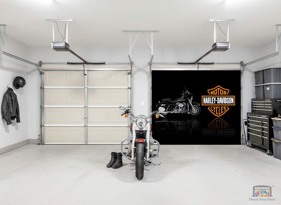 Night Rider – Harley Interior Garage Door Cover