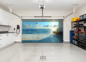 Ocean Horizon View – Interior Garage Door Cover