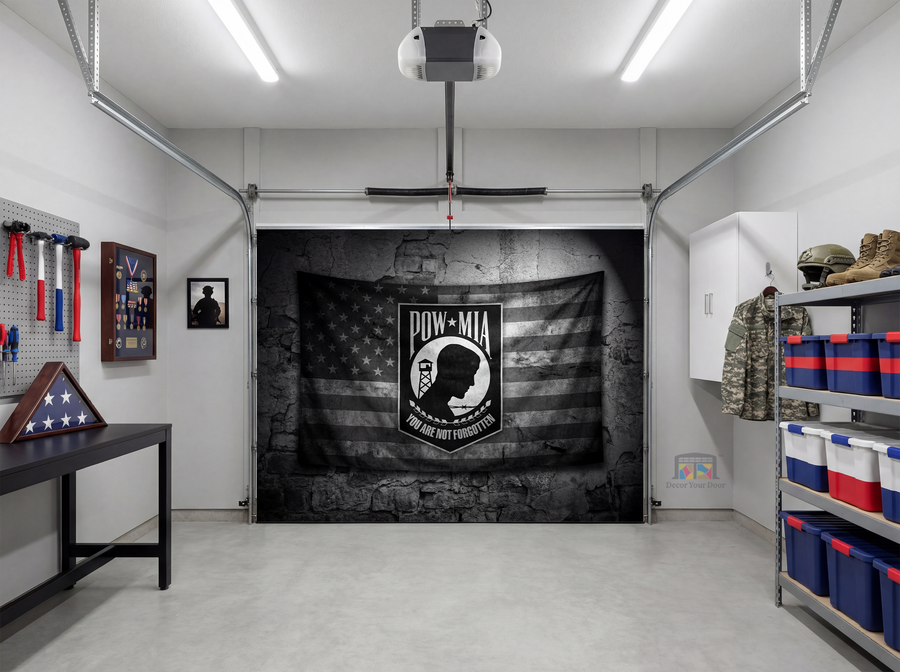 POW MIA Tribute – Interior Garage Door Cover