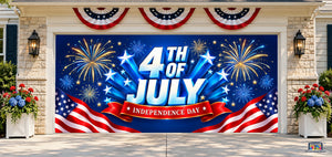 Fireworks Celebration Garage Door Cover