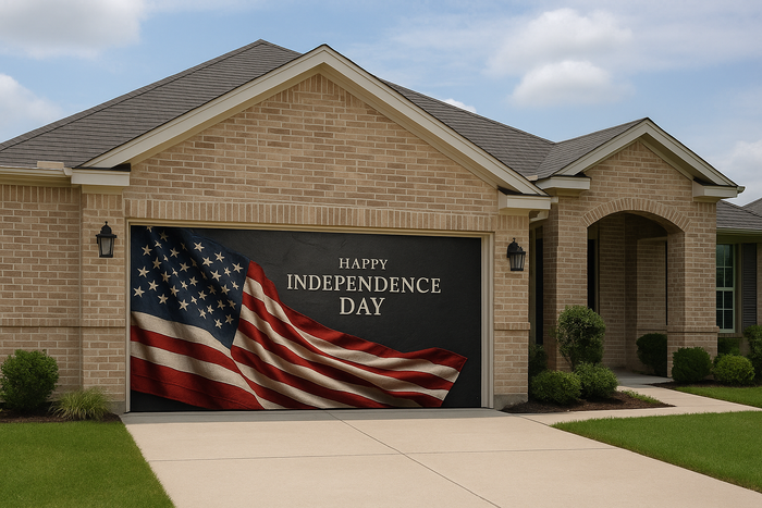 Patriotic Glory – 4th of July Garage Door Wrap