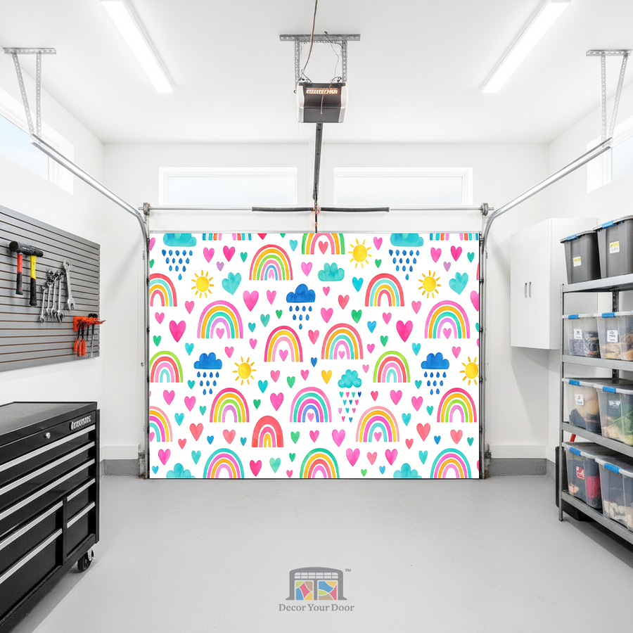Rainbow Dreams – Interior Garage Door Cover