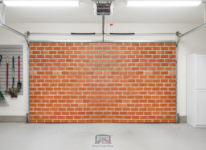 Red Brick Wall - Interior Garage Door Cover